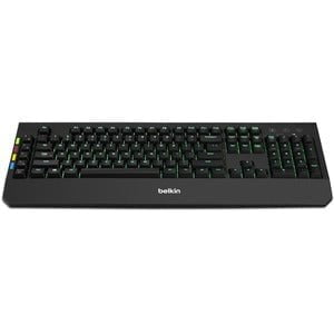 Belkin KVM Remote Control With Integrated Keyboard - Cable Connectivity - USB Interface - Rugged - KVM Switch - Mechanical Keyswitch - Black - TAA Compliant IM5088463