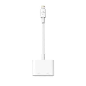 Belkin Lightning Audio + Charge RockStar, 11.43cm Lightning Audio/Power Cable for iPhone, iPad, White IM3499888