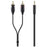 Belkin Mini-phone/RCA Audio Cable - 2 m Mini-phone/RCA Audio Cable for iPad, iPod, iPhone, Tablet, Smartphone - First End: 2 x RCA Stereo Audio - Male - Second End: 1 x Mini-phone Stereo Audio - Male - Shielding - Black IM3439182