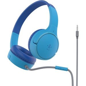 Belkin SoundForm Mini Wired On-Ear Headphones For Kids, Blue IM5594862