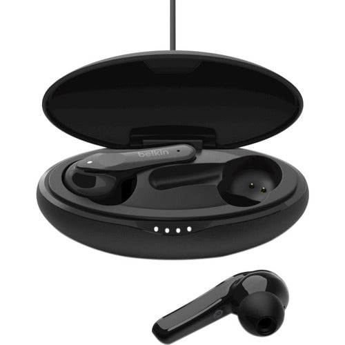 Belkin SOUNDFORM Move Plus Earset - Stereo - True Wireless - Bluetooth - 1000 cm - Earbud - Binaural - In-ear - Black IM5304512