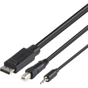 Belkin TAA DP/USB/Aud SKVM CBL, DP M/M; USB A/B - 1.83 m KVM Cable for Computer, Server, KVM Switch - First End: 1 x DisplayPort 1.2a Digital Audio/Video - Male, 1 x USB Type A - Male, 1 x Mini-phone Audio - Male - Second End: 1 x DisplayPort 1.2a Digital IM4807628