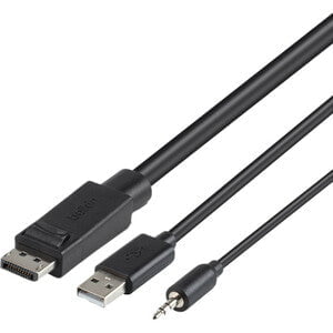 Belkin TAA DP/USB/Aud SKVM CBL, DP M/M; USB A/B - 1.83 m KVM Cable for Computer, Server, KVM Switch - First End: 1 x DisplayPort 1.2a Digital Audio/Video - Male, 1 x USB Type A - Male, 1 x Mini-phone Audio - Male - Second End: 1 x DisplayPort 1.2a Digital IM4807628