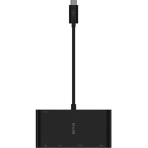 Belkin USB-C Multimedia + Charge Adapter, 100W, USB-C, 1x USB-C, Network, HDMI, VGA, Wired IM4976545