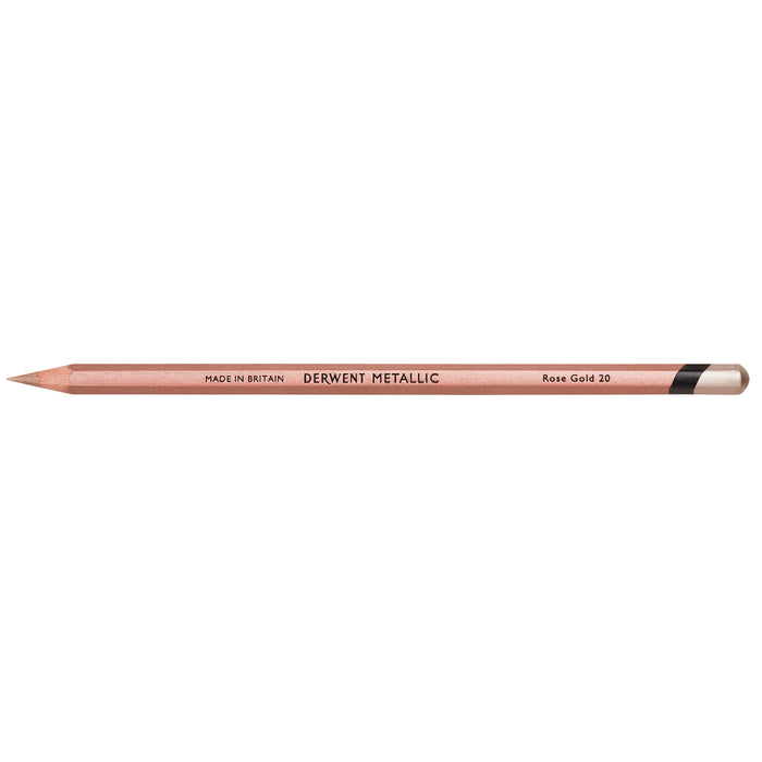 Derwent Metallic Pencil Rose Gold x 6's pack