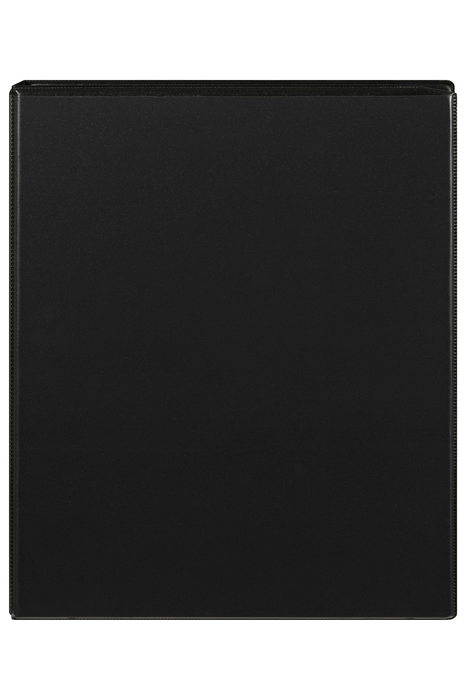 Marbig A4 Insert Cover Ring Binder, 25mm 4 D Rings, Black