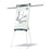 Quartet Euro Easel Whiteboard + Flipchart Holder 685 x 990mm - Silver Frame