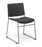 Eden Zip High Stacker Linking Chair - Black