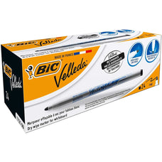 BIC Velleda Black Whiteboard Marker Fine Tip x 24's pack (1721 09) BI841842