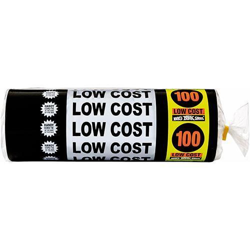 Big Black Sacks Low Cost Bulk Roll 100's pack GL1024085