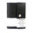 Black 20 Business Card Holder with Button Closure FPBCH20BK