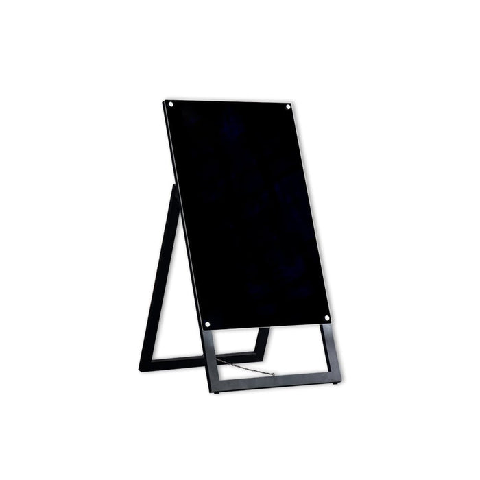 Black Glassboard Easel Signboard - 500mm x 800mm NBESL,GLASSBLK