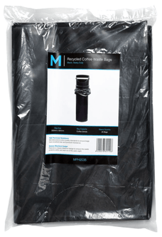 Black Recycled Coffee Waste Bags x 350's pack (330mm x 925mm x 80mu) MPH2035