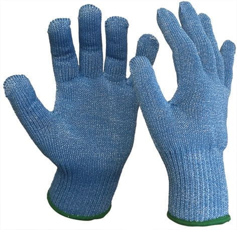 BLADE CORE Cut 5 Blue Food Gloves, Cut Resistant Gloves, 3 Pairs