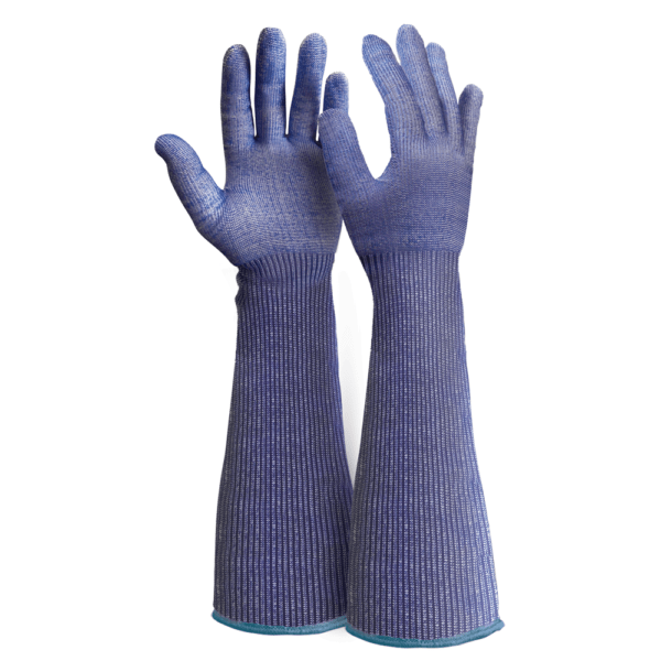 Blade Core Steel Cut 5/F Blue Food Long Cuff Glove - 5XL 12 Pair RMBLCFFSLB8