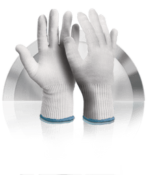 BLADE CORE Steel Cut 5/F White Food Gloves, Cut Resistant Gloves, 2 Pairs