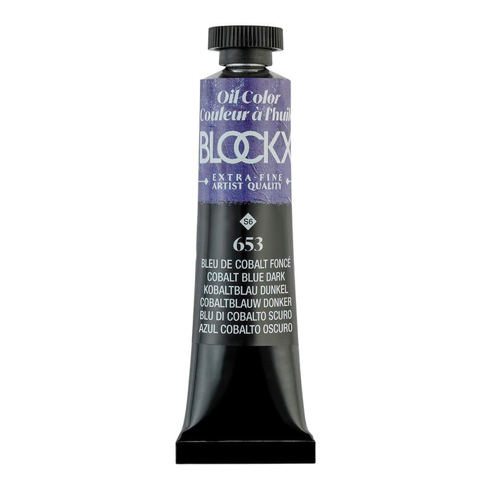BLOCKX Oil Tube 20ml S6 653 Cobalt Blue Dark FPC212653BXC
