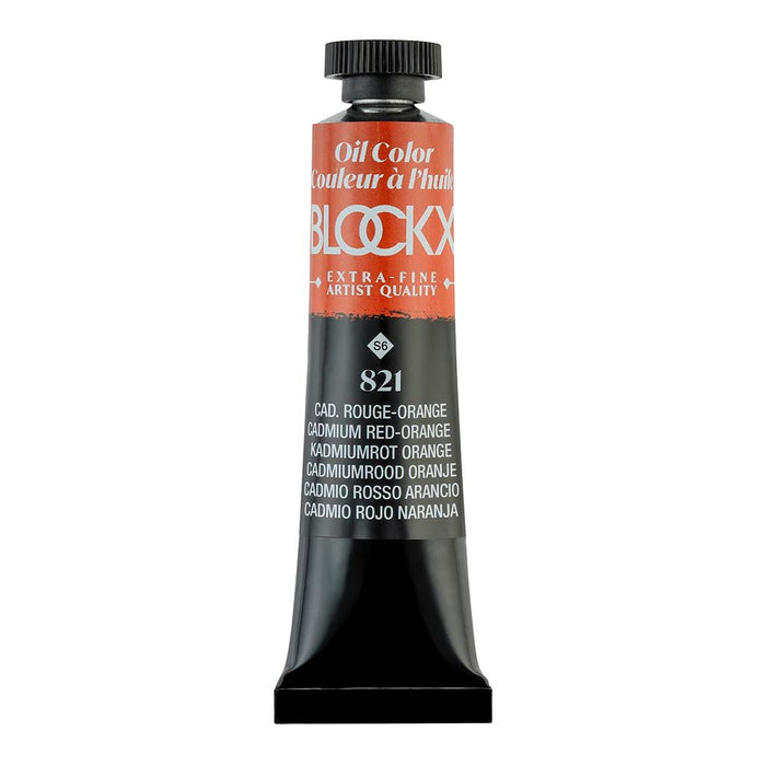 BLOCKX Oil Tube 20ml S6 821 Cadmium Red-Orange FPC212821BXC