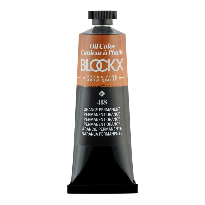 BLOCKX Oil Tube 35ml S4 418 Permanent Orange FPC213418BXC