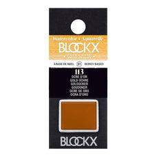 BLOCKX Watercolour Half Pan S1 113 Golden Ochre FPC41113BXC