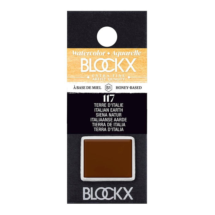 BLOCKX Watercolour Half Pan S1 117 Italian Earth FPC41117BXC