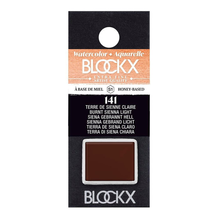 BLOCKX Watercolour Half Pan S1 141 Light Burnt Sienna FPC41141BXC