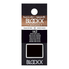 BLOCKX Watercolour Half Pan S1 142 Van Dijk Brown FPC41142BXC