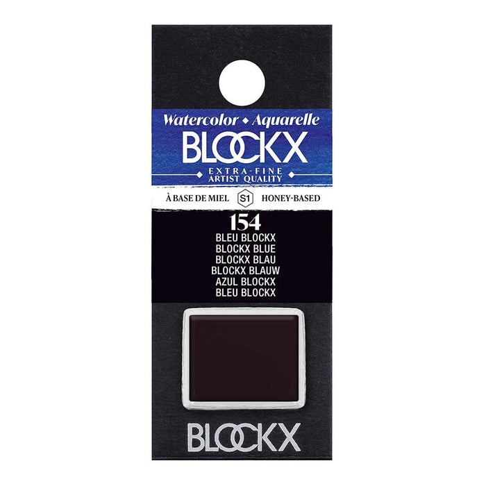 BLOCKX Watercolour Half Pan S1 154 Blockx Blue FPC41154BXC