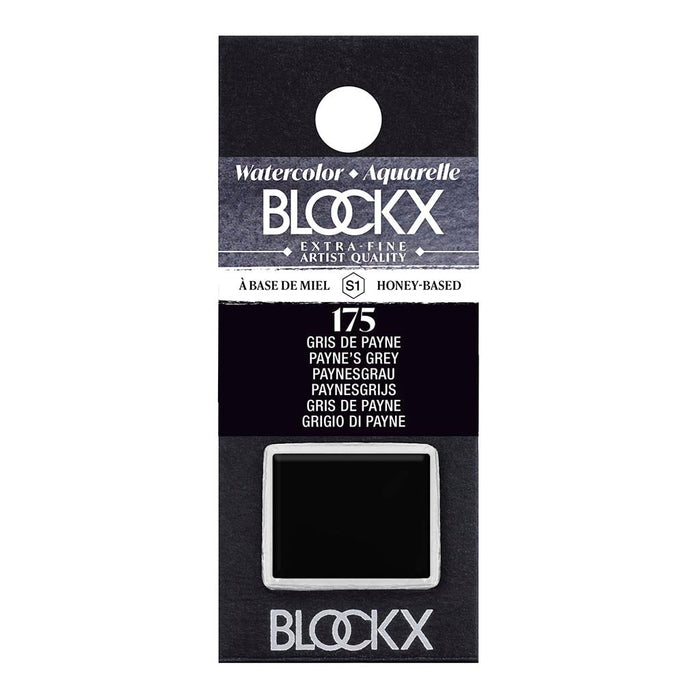 BLOCKX Watercolour Half Pan S1 175 Paynes Grey FPC41175BXC