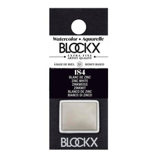 BLOCKX Watercolour Half Pan S1 184 Zinc White FPC41184BXC