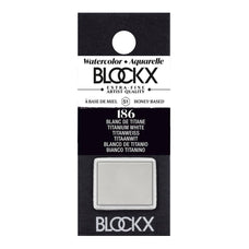 BLOCKX Watercolour Half Pan S1 186 Titanium White FPC41186BXC