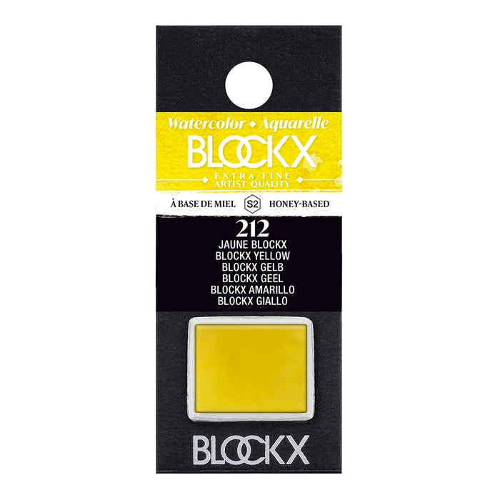 BLOCKX Watercolour Half Pan S2 212 Blockx Yellow FPC41212BXC