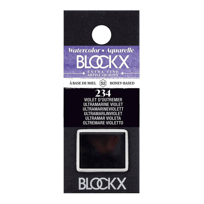 BLOCKX Watercolour Half Pan S2 234 Ultramarine Violet FPC41234BXC