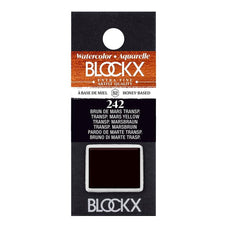 BLOCKX Watercolour Half Pan S2 242 Transparent Mars Brown FPC41242BXC