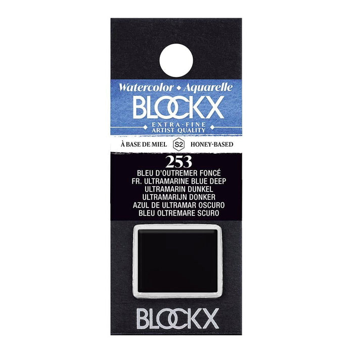 BLOCKX Watercolour Half Pan S2 253 Ultramarine Deep Blue FPC41253BXC