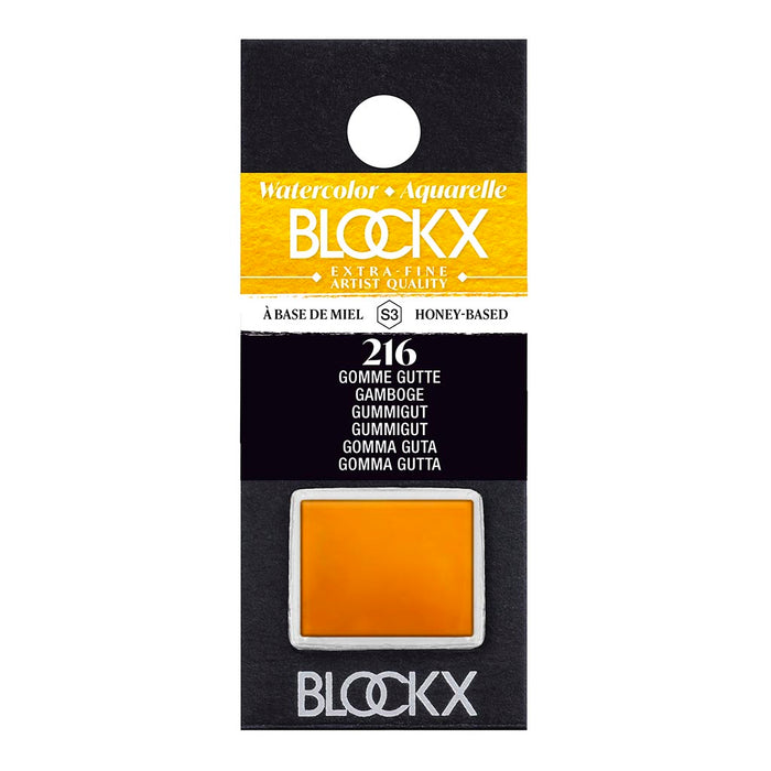 BLOCKX Watercolour Half Pan S3 216 Gamboge FPC41216BXC