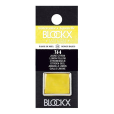 BLOCKX Watercolour Half Pan S3 314 Lemon Yellow FPC41314BXC