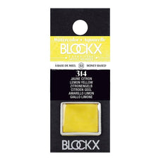 BLOCKX Watercolour Half Pan S3 314 Lemon Yellow FPC41314BXC