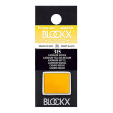 BLOCKX Watercolour Half Pan S3 315 Medium Cadmium Yellow FPC41315BXC