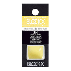 BLOCKX Watercolour Half Pan S3 316 Nickel Yellow FPC41316BXC