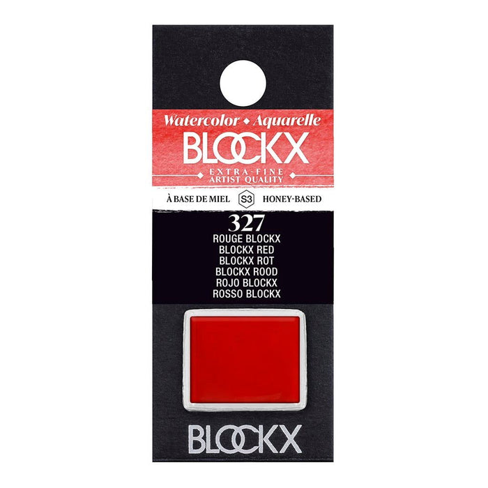 BLOCKX Watercolour Half Pan S3 327 Blockx Red FPC41327BXC