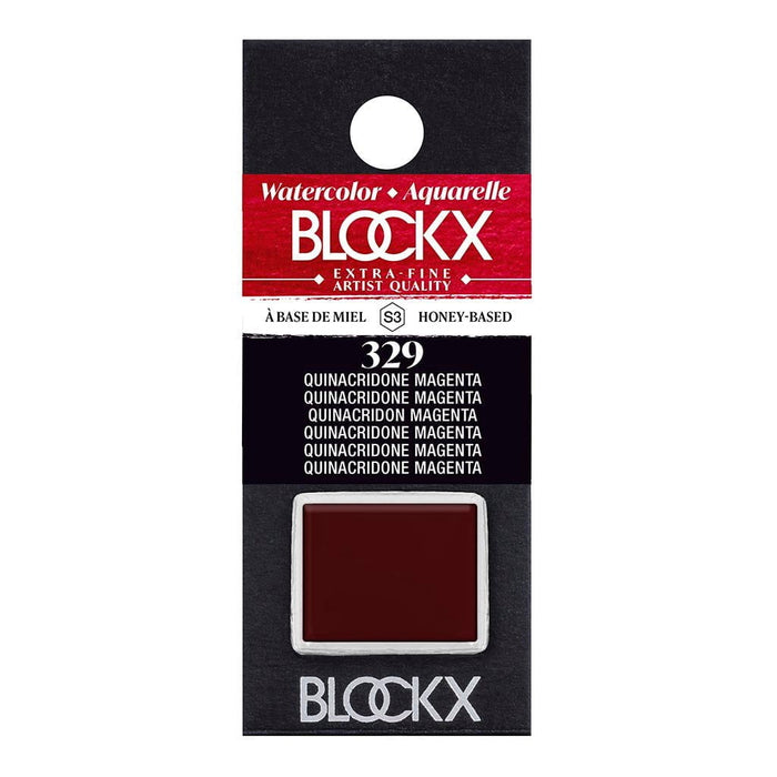 BLOCKX Watercolour Half Pan S3 329 Quinacridone Magenta FPC41329BXC