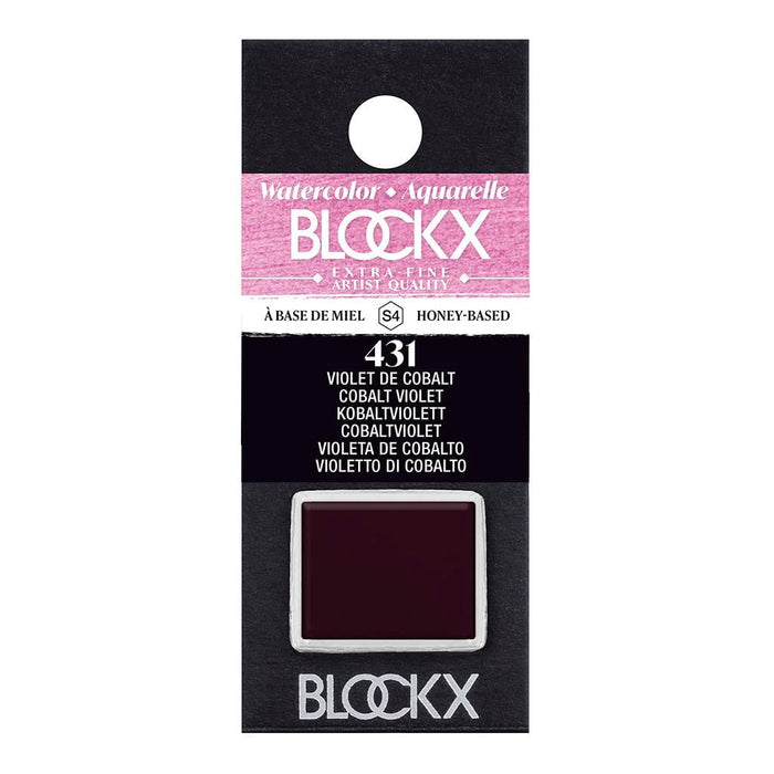 BLOCKX Watercolour Half Pan S4 431 Cobalt Violet FPC41431BXC