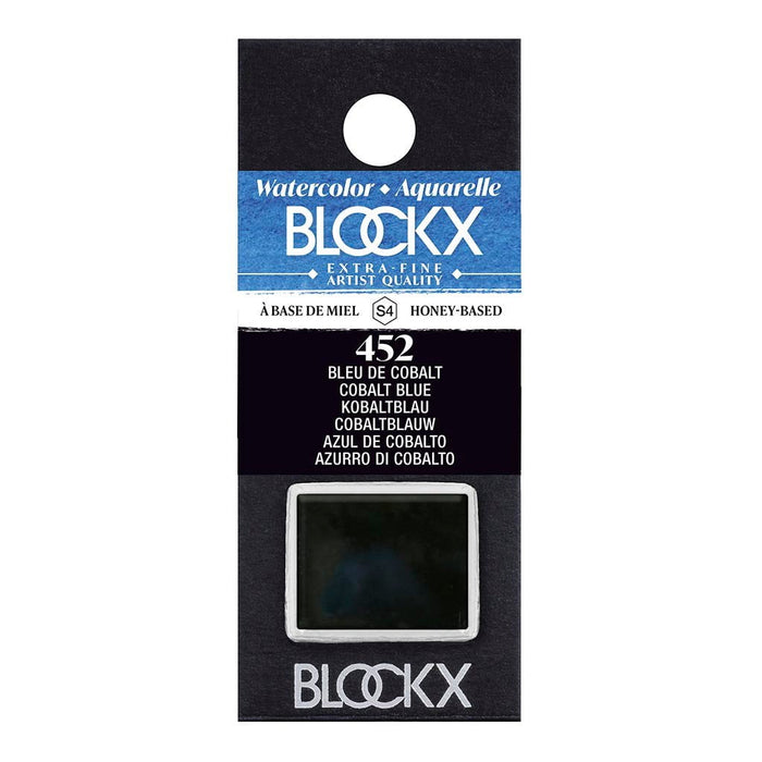 BLOCKX Watercolour Half Pan S4 452 Cobalt Blue FPC41452BXC