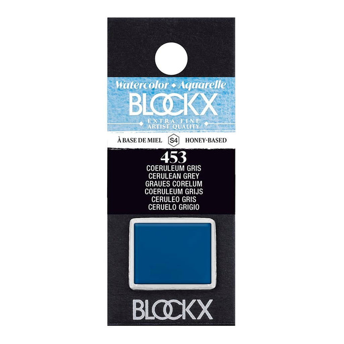 BLOCKX Watercolour Half Pan S4 453 Cerulean Grey FPC41453BXC