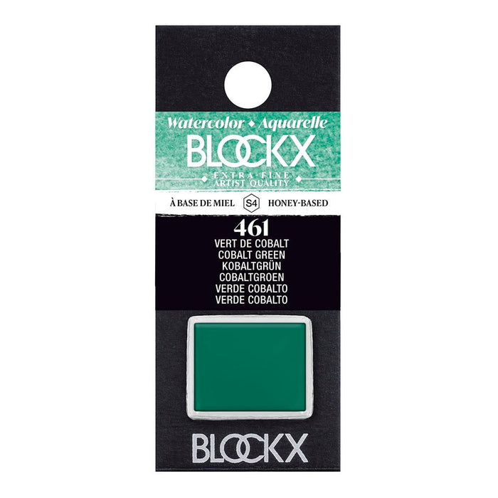 BLOCKX Watercolour Half Pan S4 461 Cobalt Green FPC41461BXC