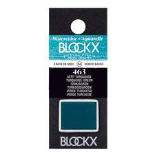 BLOCKX Watercolour Half Pan S4 463 Turquoise Green FPC41463BXC