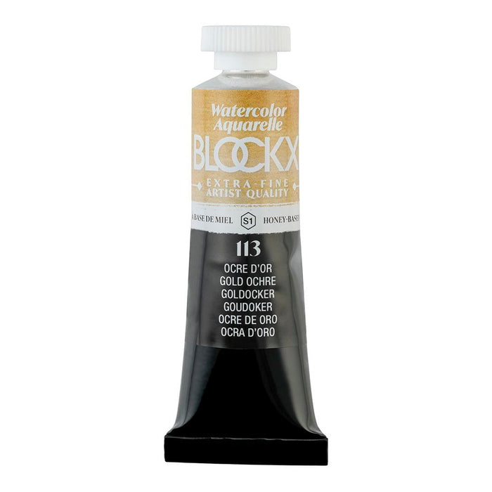 BLOCKX Watercolour Tube 15ml S1 113 Golden Ochre FPC44113BXC