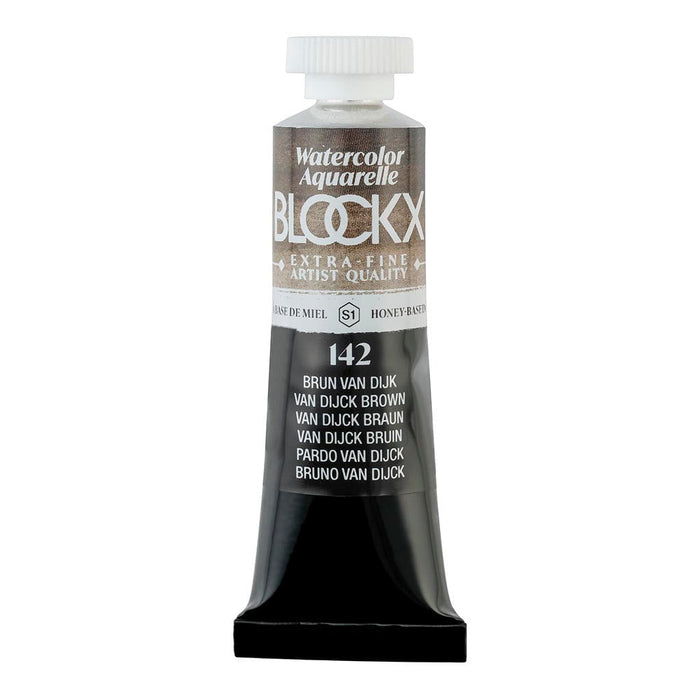 BLOCKX Watercolour Tube 15ml S1 142 Van Dijk Brown FPC44142BXC