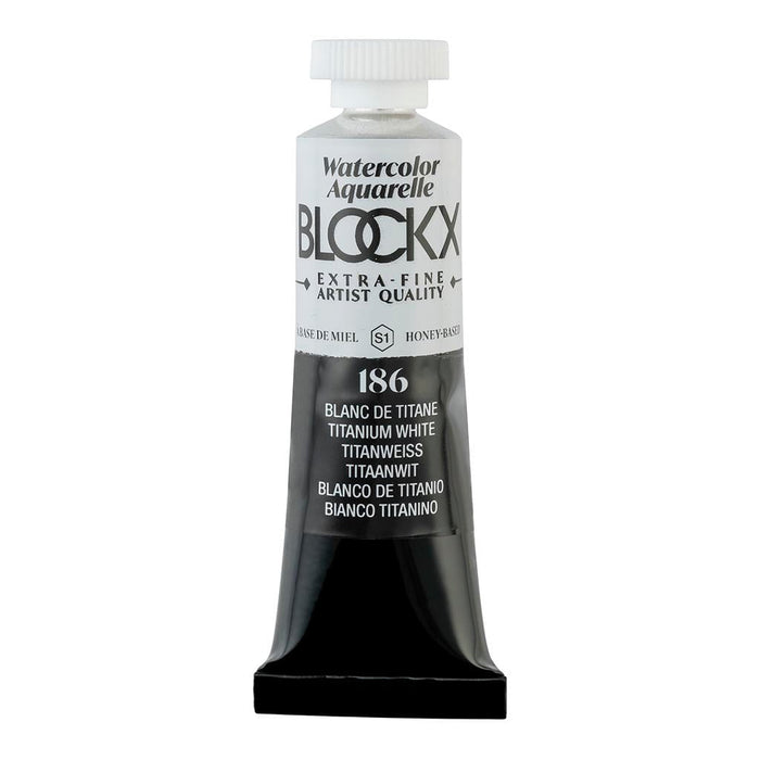 BLOCKX Watercolour Tube 15ml S1 186 Titanium White FPC44186BXC